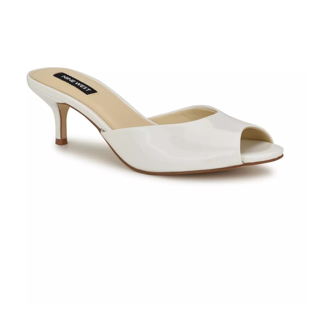 Nine West Women's Luvlie Open Toe Kitten Heel Dress Sandals